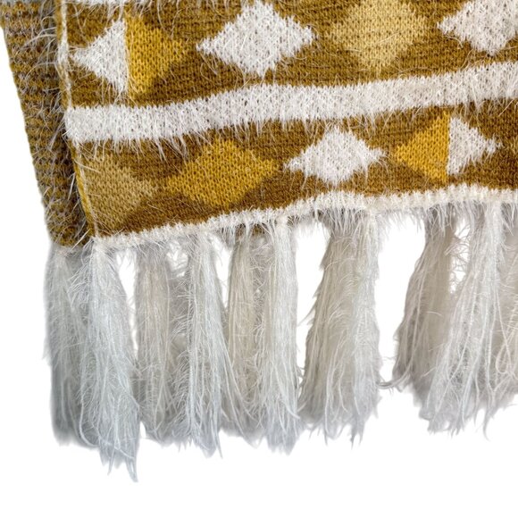 NWT Free People Aztec Patterned Kimono With Fringe, OS - Picture 6 of 11